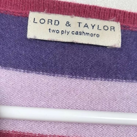 Lord and Taylor 100 percent Cashmere sweater - Picture 4 of 8